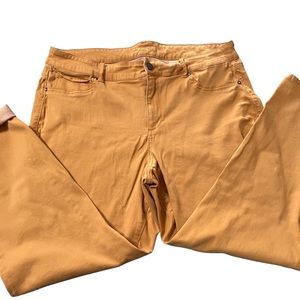 Maurices jeans. Size 22W. Gold or mustard in color